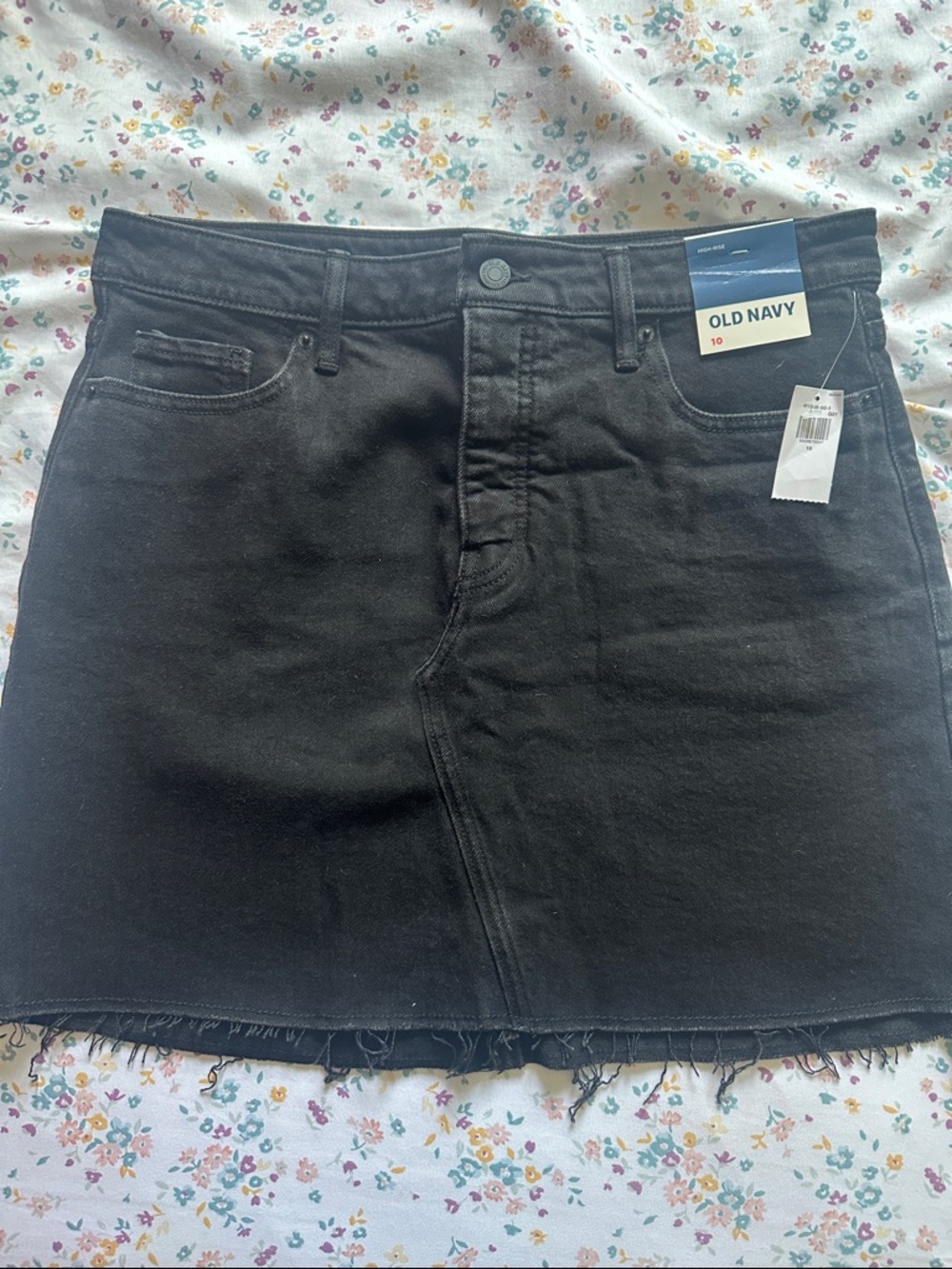 Old Navy Black Denim Skirt